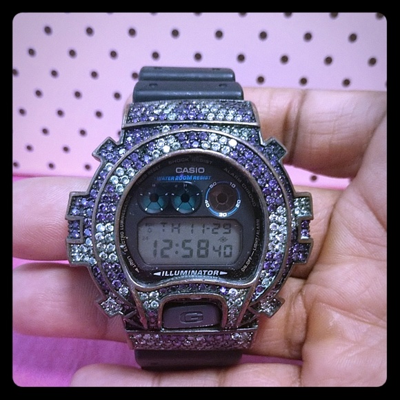 G-Shock Accessories - G shock rhinstone filled watch